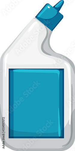 bathroom toilet cleaner cartoon. bathroom toilet cleaner sign. isolated symbol vector illustration