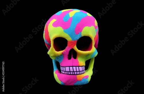 Rainbow Plush Skulls
