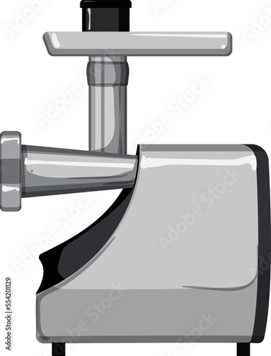 machine meat grinder cartoon. machine meat grinder sign. isolated symbol vector illustration
