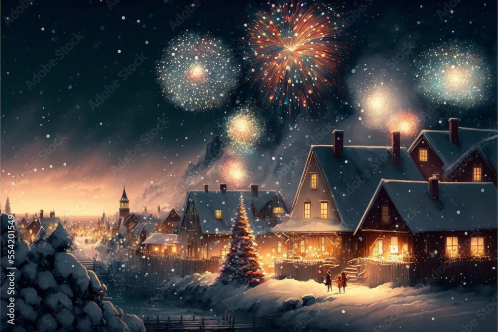 Obraz premium new year eve