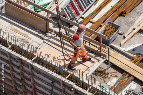 Baustelle für Wohnungsbau, Luzern, Schweiz