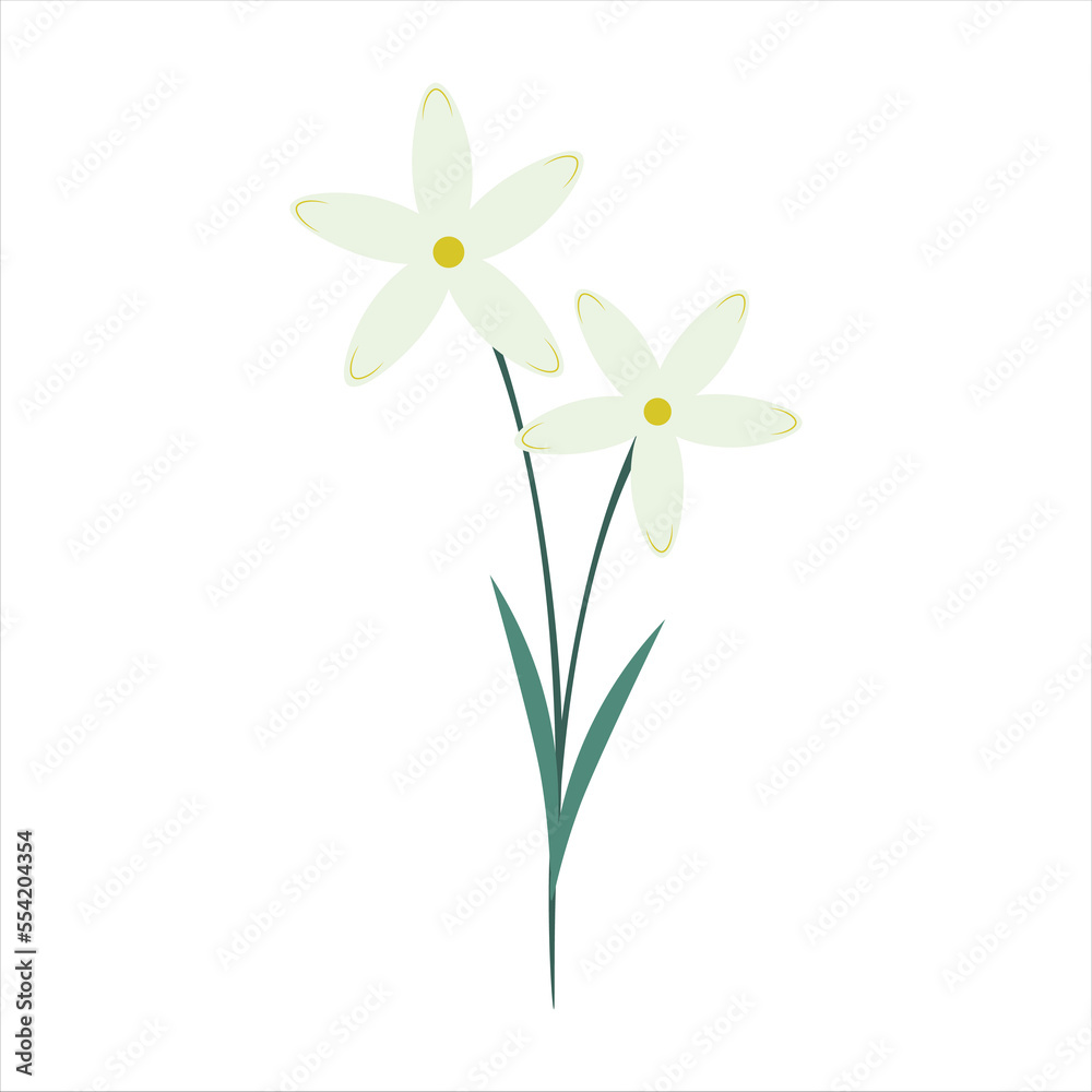 Flowers and Stalks Illustration Flowers and Stalks Illustration