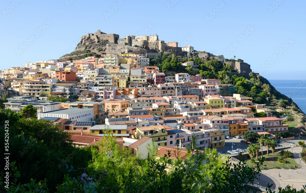 Obraz premium View at the village of Castelsardo on Sardinia, Italy