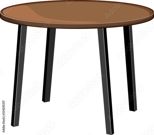 wooden table dining cartoon. wooden table dining sign. isolated symbol vector illustration