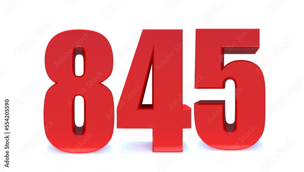 845 number 845 number