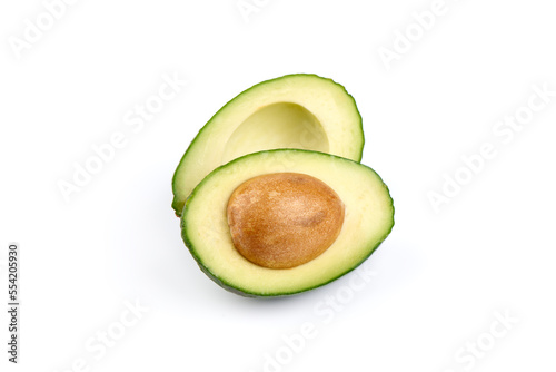 Fresh Vegetables - Avocado Hass on white Background Isolated