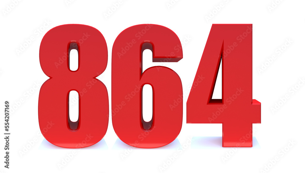 864 number 864 number