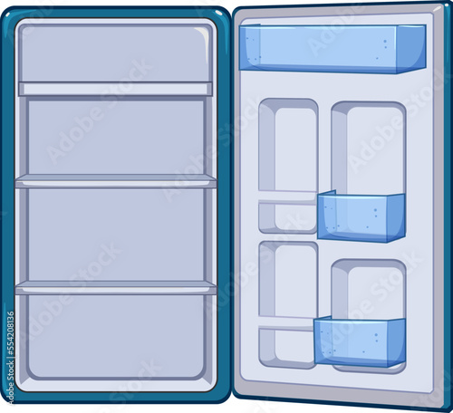 door fridge refrigerator cartoon. door fridge refrigerator sign. isolated symbol vector illustration