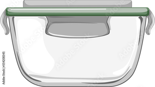 lunch glass container cartoon. lunch glass container sign. isolated symbol vector illustration