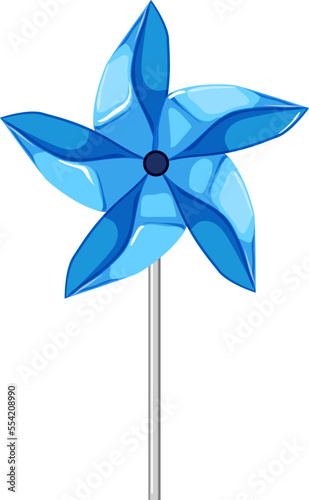 wind pinwheel toy cartoon. wind pinwheel toy sign. isolated symbol vector illustration