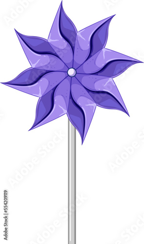 whirligig pinwheel toy cartoon. whirligig pinwheel toy sign. isolated symbol vector illustration