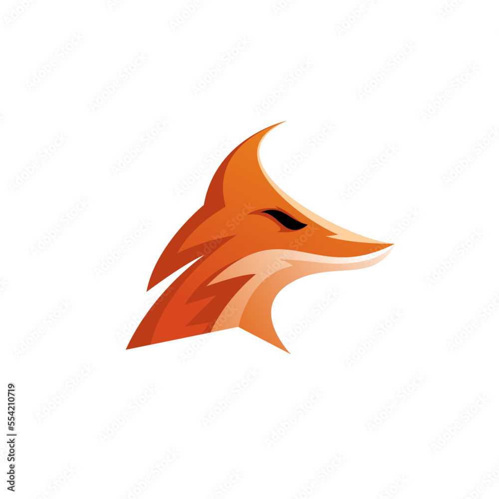 Fox Head Mascot Logo Design. Fox vector Illustration Fox Head Mascot Logo Design. Fox vector Illustration