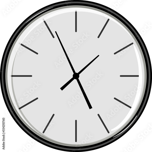 time wall clock cartoon. time wall clock sign. isolated symbol vector illustration