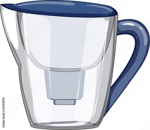 food water pitcher cartoon. food water pitcher sign. isolated symbol vector illustration