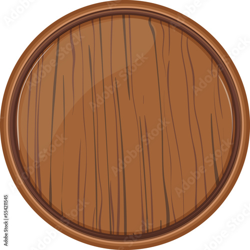 table wooden pizza board cartoon. table wooden pizza board sign. isolated symbol vector illustration