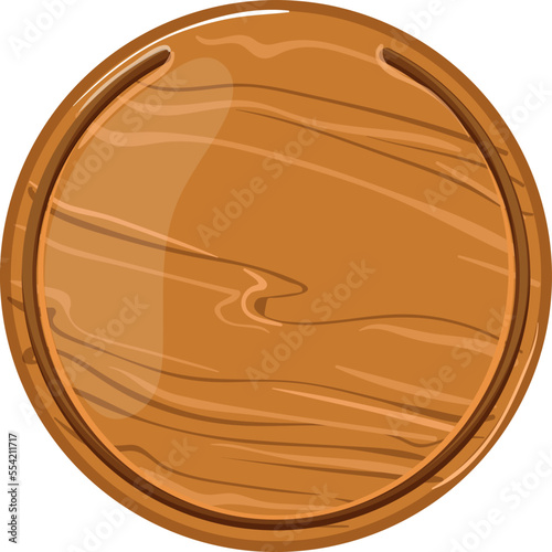 plank wooden pizza board cartoon. plank wooden pizza board sign. isolated symbol vector illustration