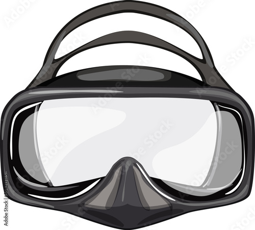 swim diving mask cartoon. swim diving mask sign. isolated symbol vector illustration