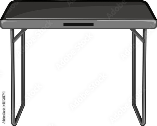 metal folding table cartoon. metal folding table sign. isolated symbol vector illustration