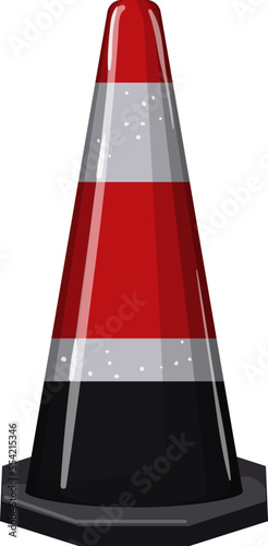 construction road barrier cartoon. construction road barrier sign. isolated symbol vector illustration