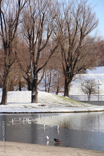 Olympiapark in Munich in winter