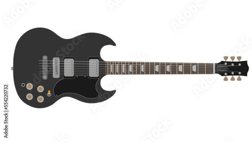 black sg gibson guitar to Solid Guitar very popular for musician (Black Color)	 photo