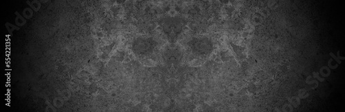 Old wall texture cement dark black gray background abstract grey color design are light with white gradient background.