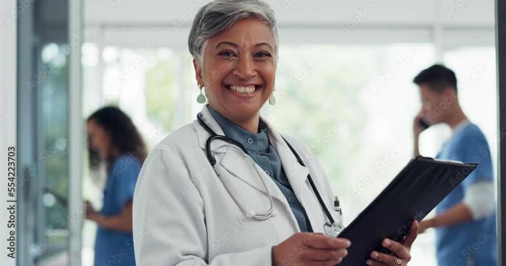 Face of a doctor in hospital management success, healthcare vision and cardiology trust with checklist for insurance documents. Happy medical Indian woman with paperwork for clinic schedule or agenda Face of a doctor in hospital management success, healthcare vision and cardiology trust with checklist for insurance documents. Happy medical Indian woman with paperwork for clinic schedule or agenda