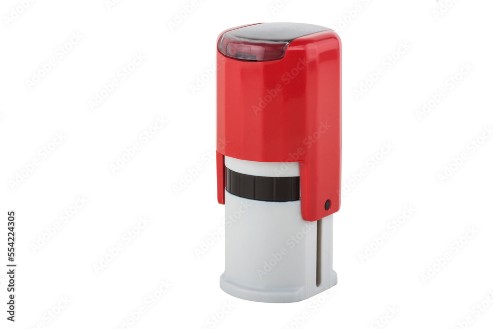 Red stamp isolated on white background Red stamp isolated on white background