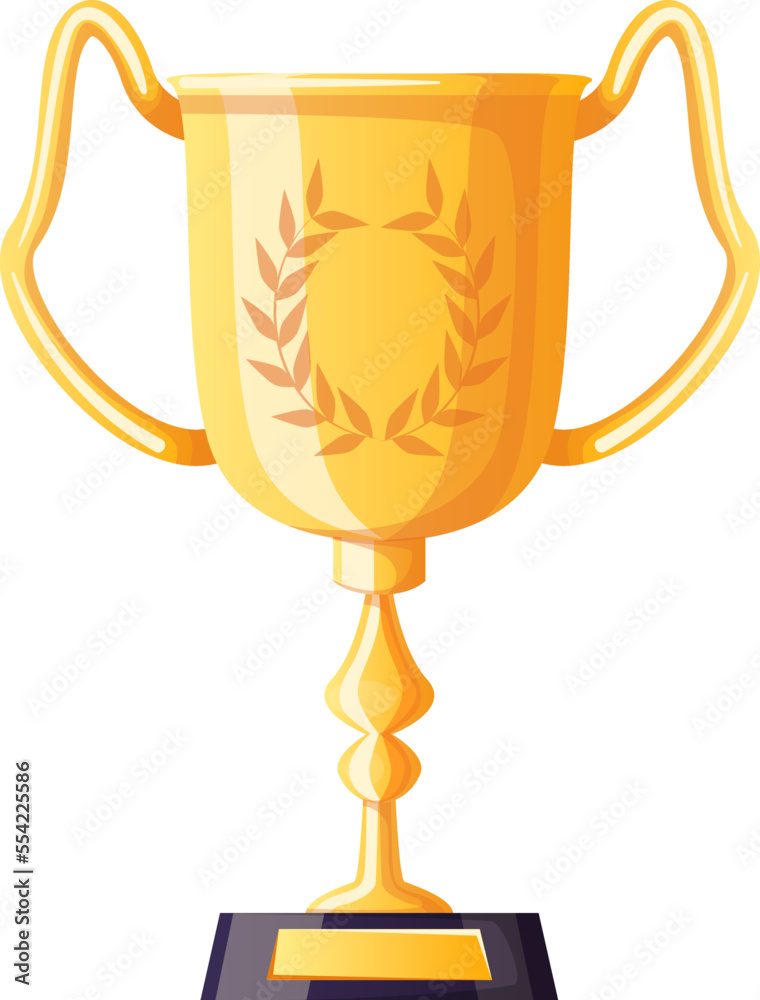 champion cup cartoon. prize trophy, winner award, vector gold, victory golden, sport win, competition first, success reward, place champion cup vector illustration champion cup cartoon. prize trophy, winner award, vector gold, victory golden, sport win, competition first, success reward, place champion cup vector illustration