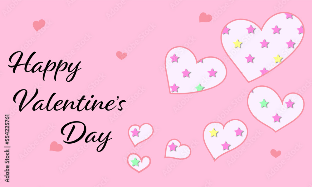 Happy Valentine's day background, card