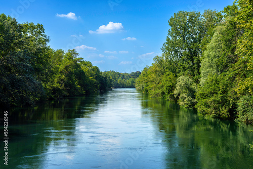 Adda river at Fara  Bergamo province