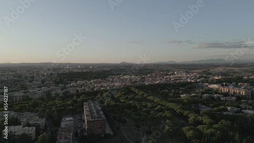 Drone Rome sunset