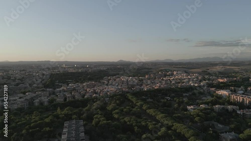 Drone Rome sunset