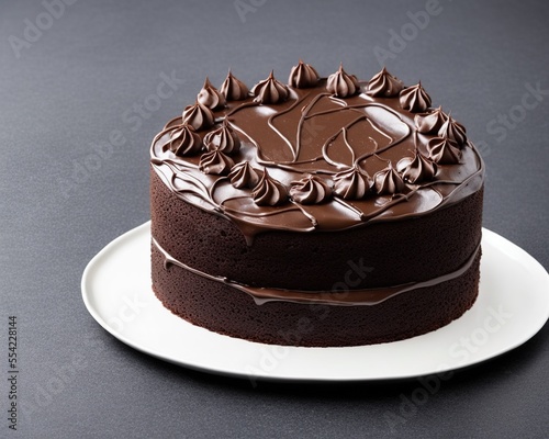 chocolate cake on a plate, cake, chocolate, dessert, food, sweet, plate, isolated, cream, white, pastry, brown, delicious, pie, gourmet, bakery, snack, tasty, birthday, baked, sugar, icing, slice, cak