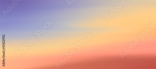 Sunset sky illustration background template.