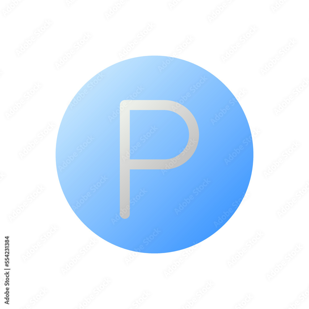 Parking location flat gradient two-color ui icon. Find garage for car. GPS navigation. Search on map. Simple filled pictogram. GUI, UX design for mobile application. Vector isolated RGB illustration Parking location flat gradient two-color ui icon. Find garage for car. GPS navigation. Search on map. Simple filled pictogram. GUI, UX design for mobile application. Vector isolated RGB illustration