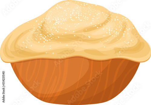 dough flour cartoon. food bread, bakery pastry, cook cake, powder bake, organic cooking, ingredient dough flour vector illustration