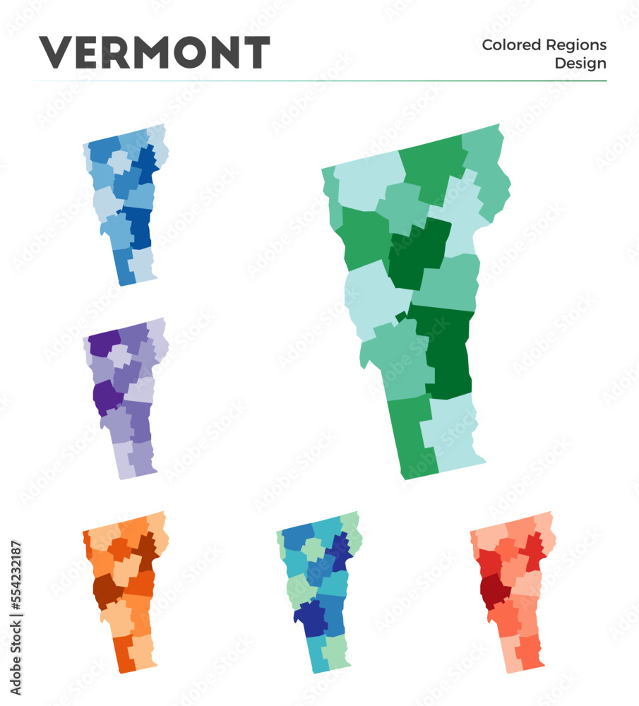 Vermont map collection. Borders of Vermont for your infographic ...