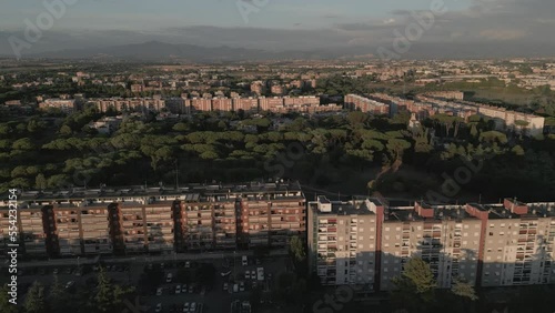 Drone Rome sunset