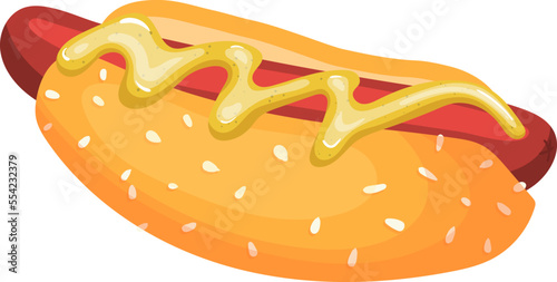 hot dog fast food cartoon. sandwich sausage, burger hamburger, menu pizza, drink restaurant, hotdog meal hot dog fast food vector illustration
