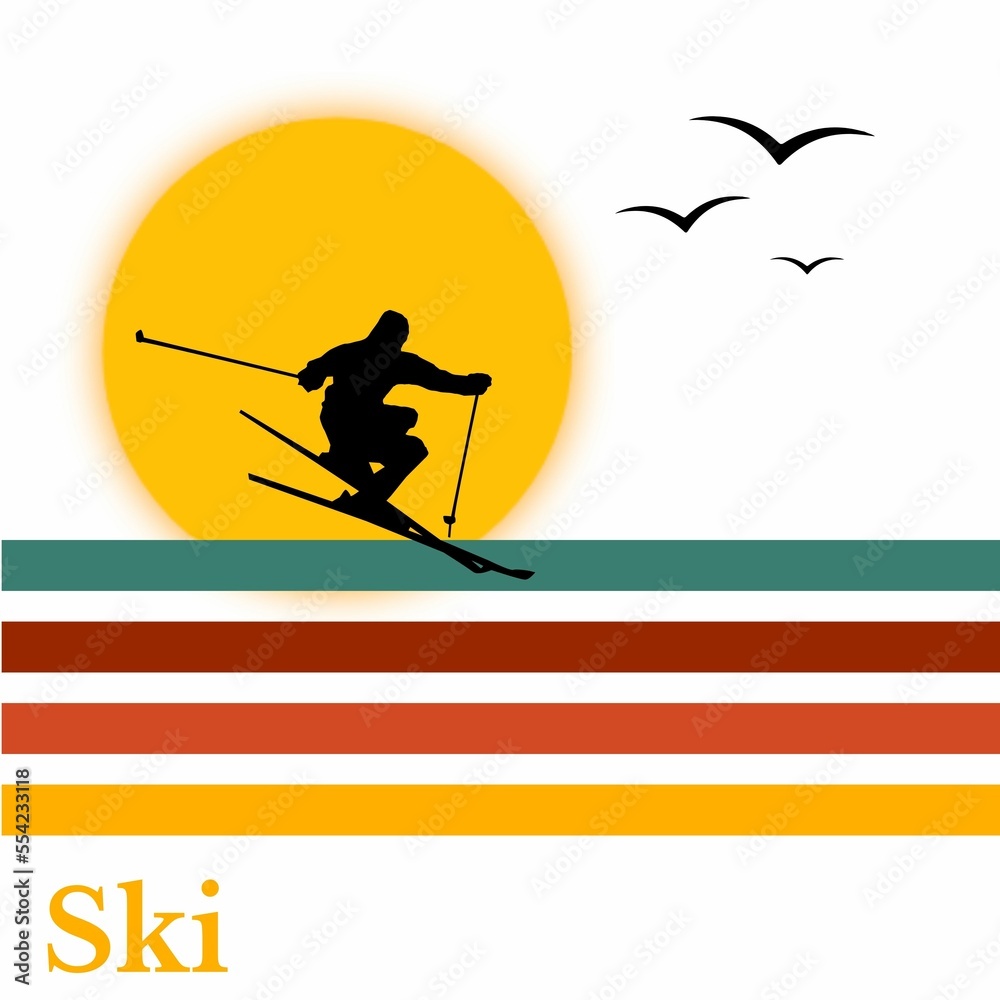 silhouette of snowboarder silhouette of snowboarder