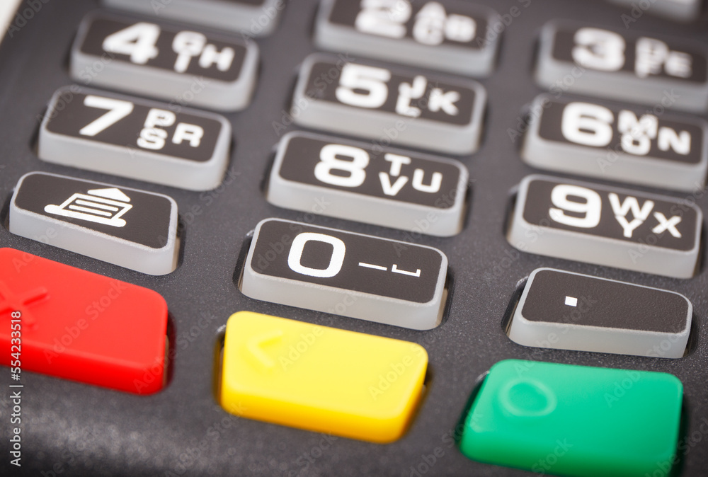 Payment terminal, credit card reader using for cashless paying. Finance concept Payment terminal, credit card reader using for cashless paying. Finance concept