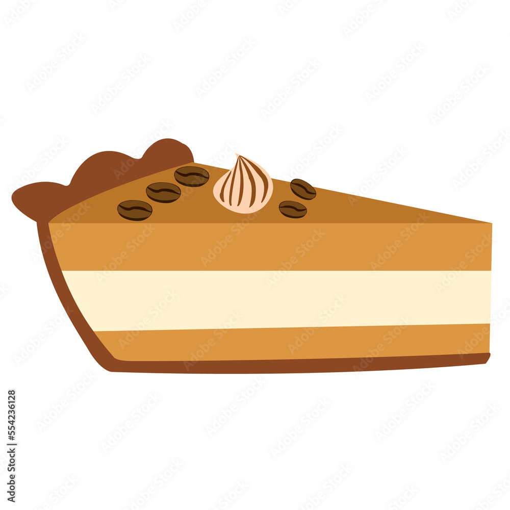 Coffee cake clipart png illustration Stock Illustration Adobe Stock