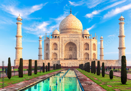 Принти на полотні Taj Mahal Mausoleum, India most famous Wonder of the world