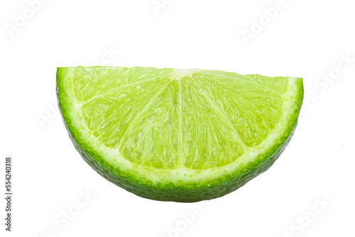 Photo lime slice isolated on transparent png