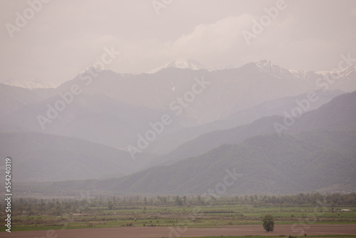 Big mountains of the city of Ismayilli.