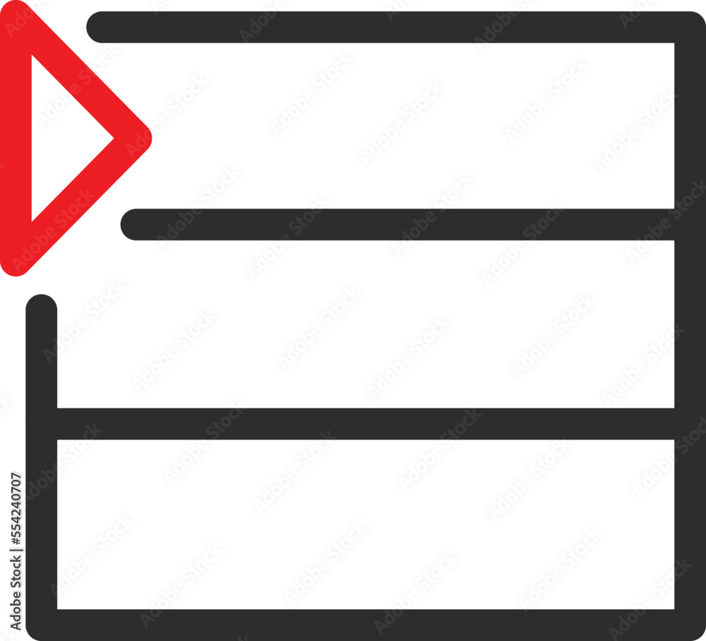 Play List Vector Icon
Play List Vector Icon