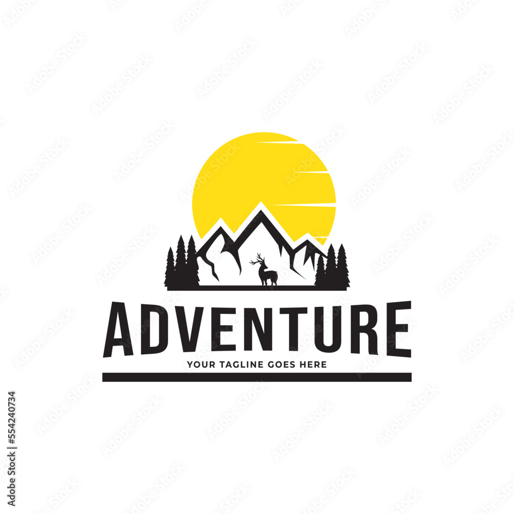 mountain adventure Logo Icon Vector Template