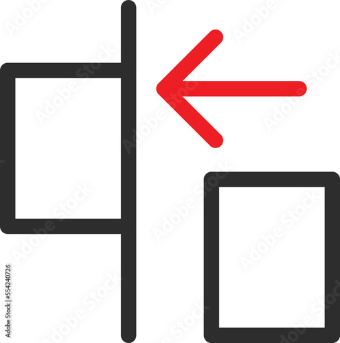Left Align Vector Icon
