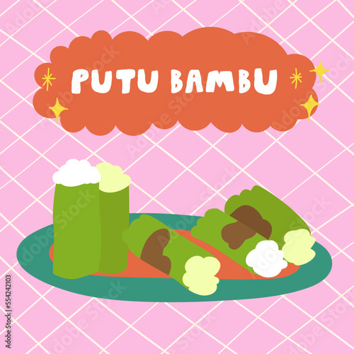 Indonesia Traditional Food (Putu Bambu)
